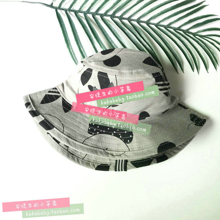 ins exploits boy girl girl, european and American wind cute panda hat sun hat sunhat