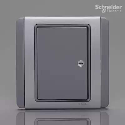 Qisheng switch socket panel E3000 silver gray one joint (position) single control with LED indicator switch will Series