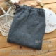 Mới thông thường dày dày cực dày nhuộm chéo twill sanded sang trọng đôi sợi trẻ em mùa thu và mùa đông nhà ngủ quần túi hộp nam