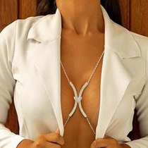 Cross-border exploits with accessories minimalist arched butterfly breasts European and American sexy bikini breast chain female body chain