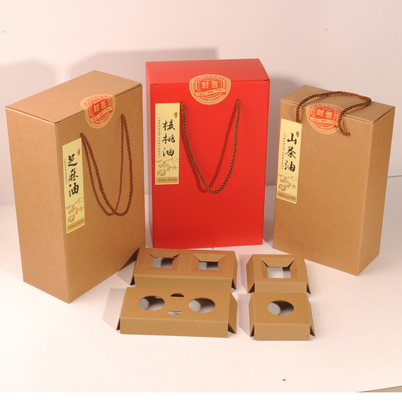 Walnut oil 250ML double bottle packaging fragrance Canola oil 2 bottle 500 ml 750 ML 1000 customized