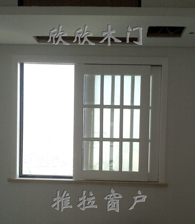 Pure fir solid wood window window frame factory direct bar special window translucent window Push-pull window flat window