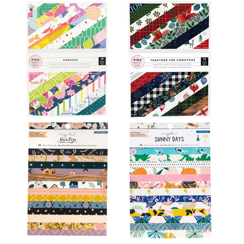 American Crafts' Handbook Paper Floral Background Pattern Paper Paper Pad