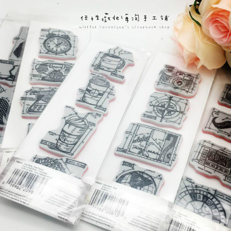 Spot Tim Holtz Stampers Anonymous Fresh Coffee Mini Blueprint Rubber Seal