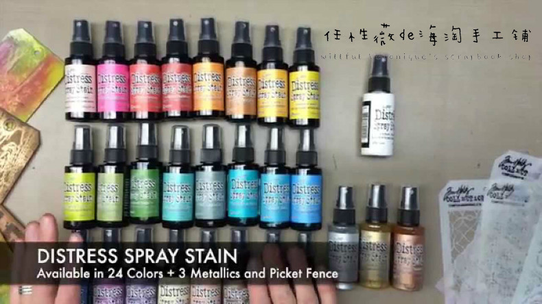 Tim Holtz Spray Head Watercolor Vintage old color large bottle Paint Distress Spray Stain