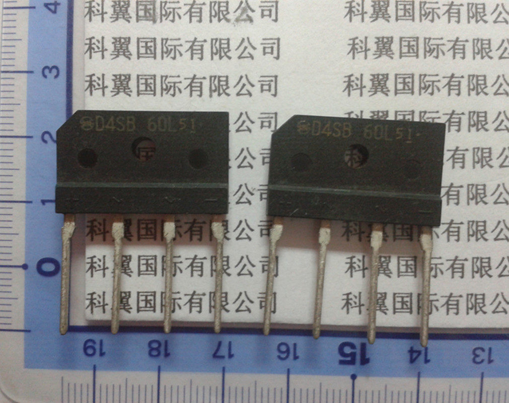 D4SB60 = D4SB60L Flat Bridge Bridge Magnetic Furnace Special Rectification Bridge 4A 600V New Original
