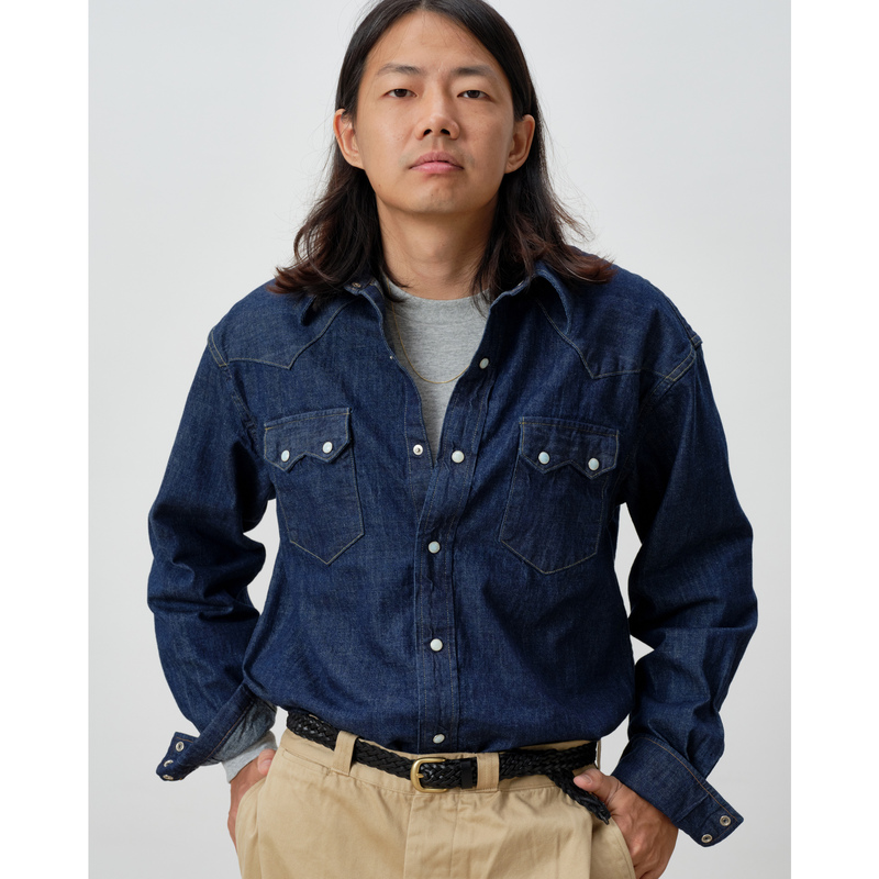 (in Stock) Remocrevo Denim Western Shirts Western Cowboy Shirt Vintage