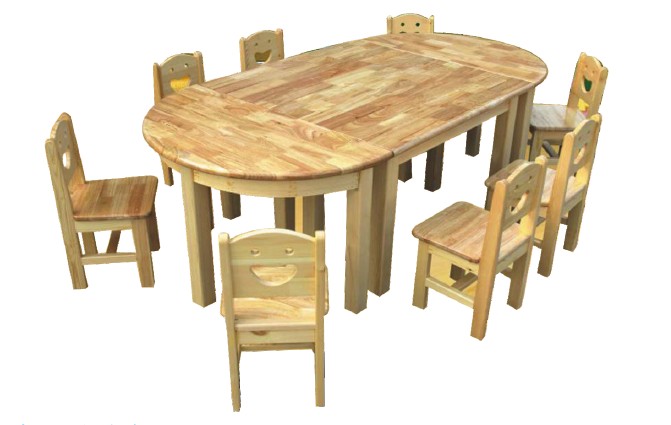Log Eight Composition Table Wooden Table Writing Desk Learning Table Kindergarten Table Children Table Children Table Chairs-Taobao