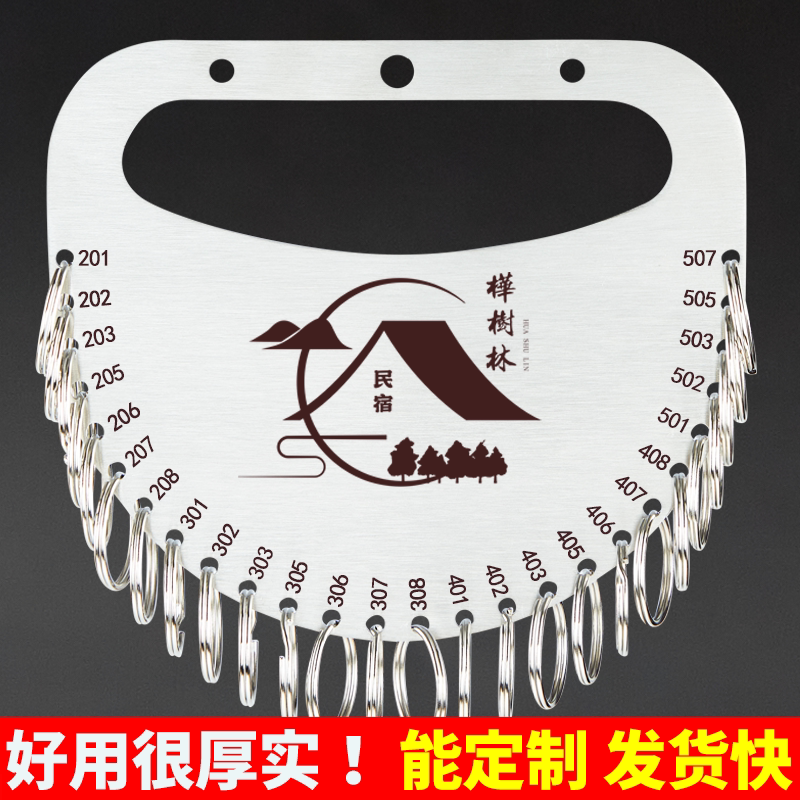 Stainless Steel Key Holder Disc for Organizing Keychains, Multi-Key Organizer with Marking, Large Key Ring