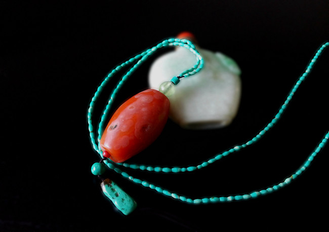 Tibet Persimmon Red Laonan Red Agate Dalezi Fashion Antique Jewelry