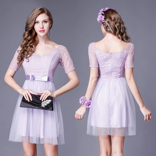 Короткая кружевная мини-юбка, вечернее платье, кружевное платье, цвета шампанского, для подружки невесты