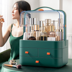 Cosmetic Storage Box Dust-Proof Portable Drawer-Type Skin Care Product Lipstick Brush Dressing Table Desktop Acrylic Storage Rack