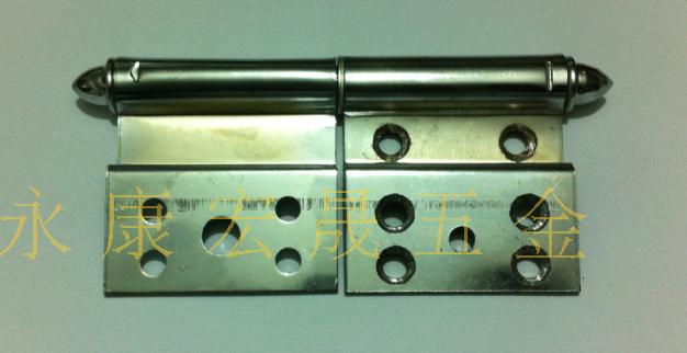 Supply anti-theft door steel sleeve door and other window 5-inch flag-shaped bending chrome-plated imitation red copper hinge hinge