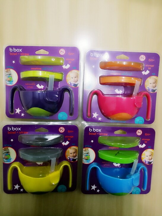 Sea Naughty B Box Australia Bbox Three-in-one Vice Food Bowl Straw Bowl Baby Children Snacks Bowl Cutlery