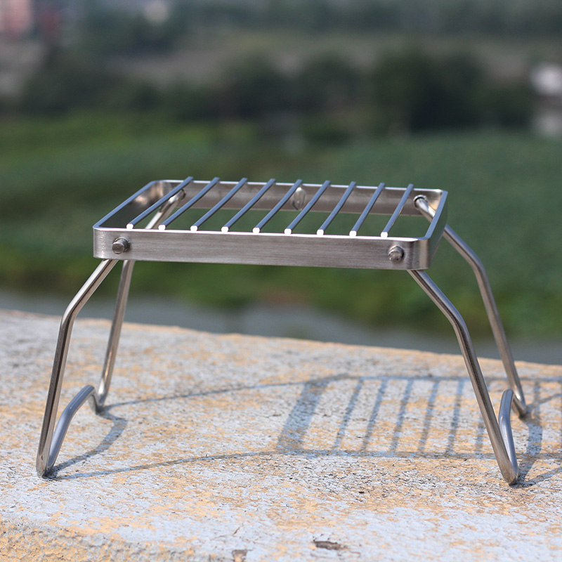 Outdoor portable mini stainless steel head bracket BBQ SCABS SCAGE SCABLE