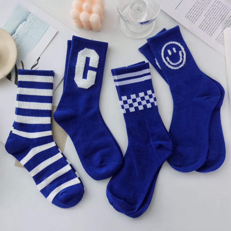 Klein Blue Sox Children's Chains Chains Chains Summer Network Red Exterior Wear male and female couples sports stockings Sox stockings