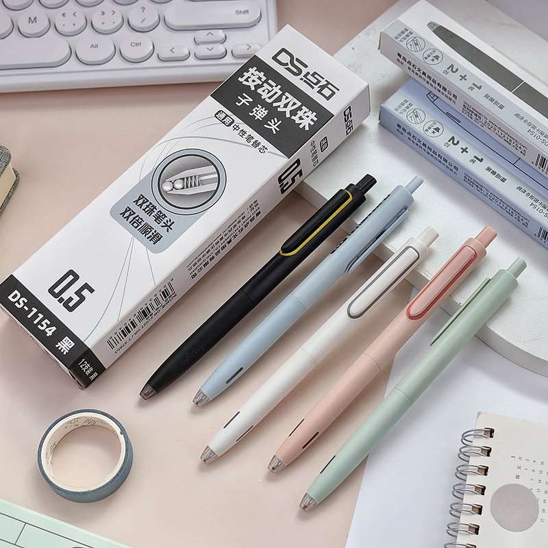 Point stone time capsule 0154 gel pen neutral refill DS1154 double bead bullet water pen 0158 original replacement core
