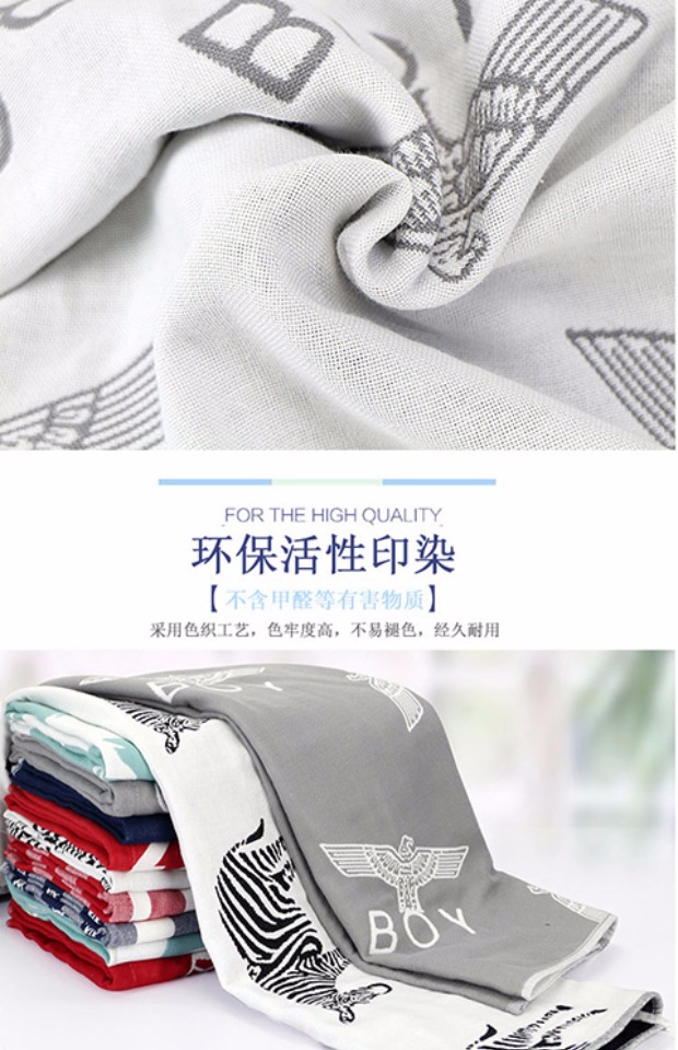 2 dải gối bông ba lớp gạc may mắn bốn lá cỏ ba lá đôi dễ thương hoạt hình jacquard dải đơn - Khăn gối áo gối