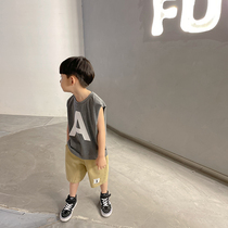 (Seven Fold Back) Boy Casual Little Vest Summer Dress New Great Boy Children Baby Sleeveless T-shirt Blouses