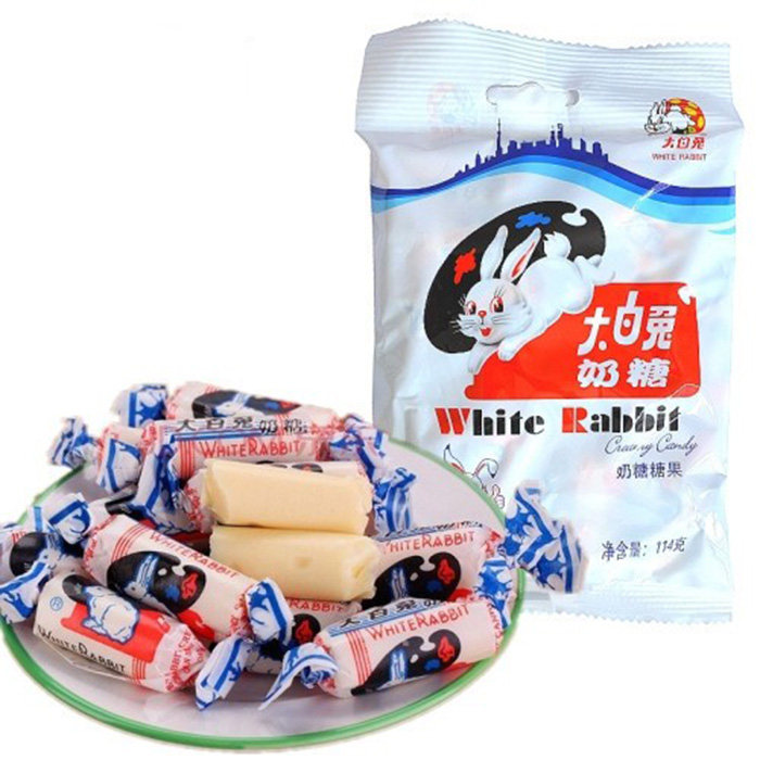 Crown Birth Garden Great White Rabbit Original Taste Milk Sugar 114g Packs Original Taste Milk Taste Milk Sugar Wedding Delight Candy Candy 