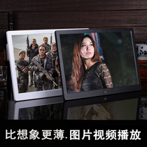 Lithium battery 15-inch digital photo frame 10-inch high-definition electronic photo album LED screen music photo frame movie video playback