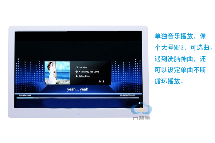 Yunzhixing khung ảnh kỹ thuật số full view IPS màn hình cứng HD album ảnh điện tử với HDMI hỗ trợ 1080 P máy quảng cáo