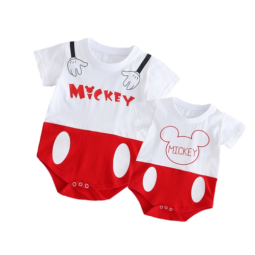 100-дневный костюм для родителей-ребенка. Три полнолуния летнее костюм 2025 Новая семья Микки Матерь-сын костюм матери-дочь