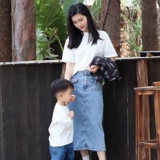 Детская цветная летняя хлопковая футболка для отдыха для мальчиков, семейный стиль