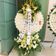 Funeral memorial service funeral flower wreath Shanghai Longhua Baoxing funeral home delivery flowers flower basket