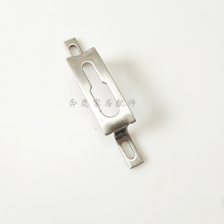 Sliding door lock shift door lock Single Point Lock Seat Stainless Steel Hook Lock Seat Card Shoe shoe Flap Kitchen Move Door Lock Convex Buckle sheet
