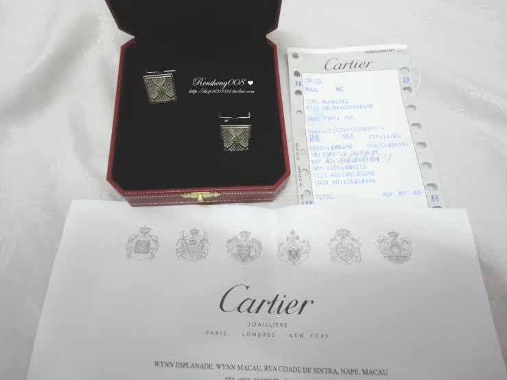 Купить Запонки Аутентичные Cartier Картье серебро инкрустация нефрит  мужская площади запонки t1220502 в интернет-магазине с Таобао (Taobao) из  Китая, низкие цены | Nazya.com