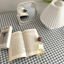 Stinky second cousin plaid book tablecloth ins student Nordic table mat girl heart cotton linen photo fabric art