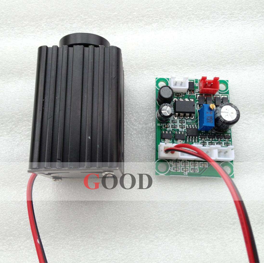 Measured 200mW 660nm single red coarse spot laser module industrial laser stage performance red laser