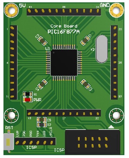 PIC single wafer development board PIC16F877A Core board PIC16F877 PIC single wafer