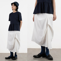 CryingCenter soft sculpture white pleated skirt can be rotated to wear not easy to wrinkle crying Center