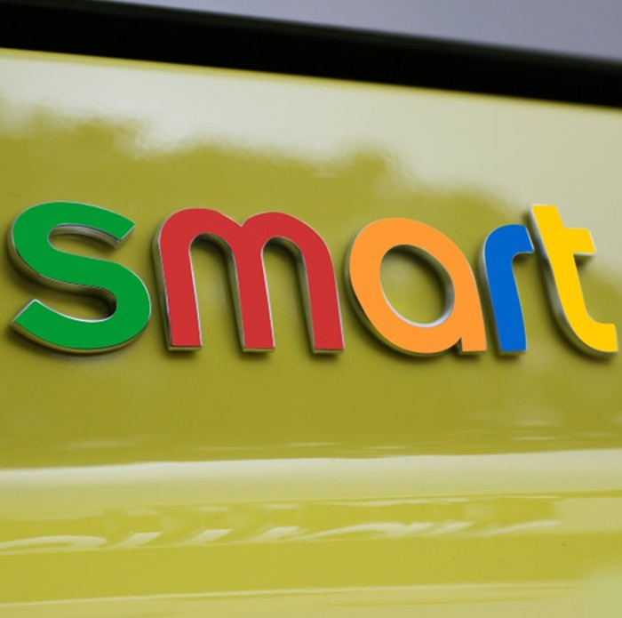 True color car tail label sticker benz smart color sticker car label sticker