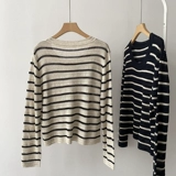 Модный лонгслив, дизайнерский свитер, термобелье, свободный крой, в корейском стиле, осенний