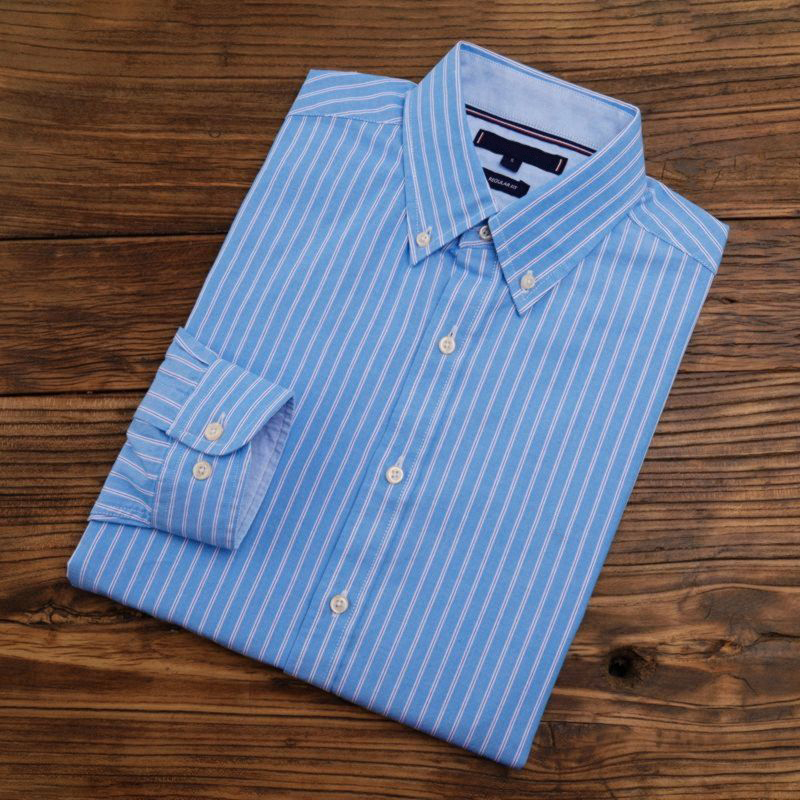 2026 New Model American High-End Men's Long-Sleeve Striped Oxford Cloth Business Casual Summer Shirt Summer Dad 2026 New Model American High-End Men's Long-Sleeve Striped Oxford Cloth Business Casual Summer Shirt Summer Dad