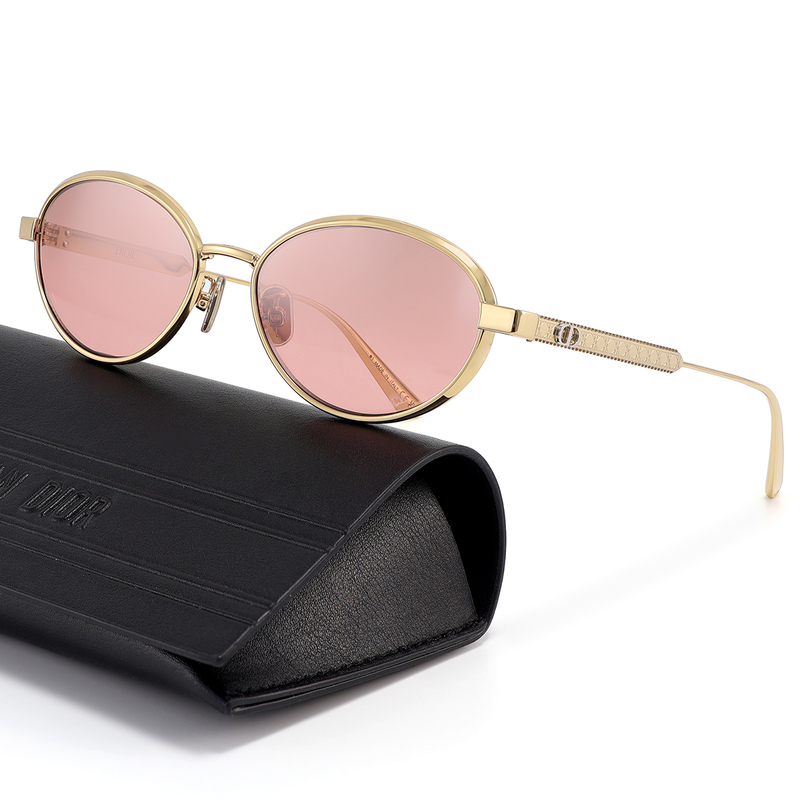 Dior Sunglasses Diorcannage R1U Metal Cd Letter Logo Cannage Pattern Oval Sunglasses Dior Sunglasses Diorcannage R1U Metal Cd Letter Logo Cannage Pattern Oval Sunglasses