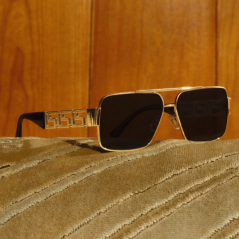 Versace 0Ve2290 Sunglasses, the Same Style as Ding Yuxi, Square Pattern Trendy Sun Protection Sunglasses Versace 0Ve2290 Sunglasses, the Same Style as Ding Yuxi, Square Pattern Trendy Sun Protection Sunglasses