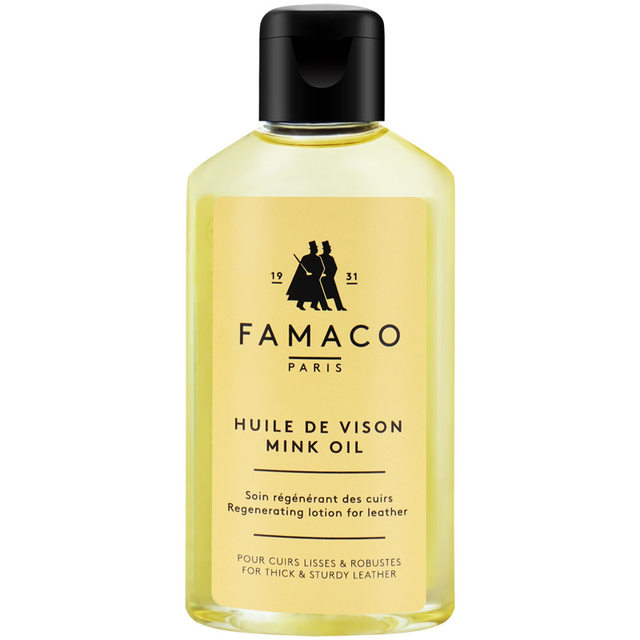 FAMACO ຝຣັ່ງນໍາເຂົ້າ mink oil ຖົງຫນັງຫນັງ, ເກີບຫນັງ, ຄວາມຊຸ່ມຊື່ນ, ຂັດ, ການດູແລກັນນ້ໍາ