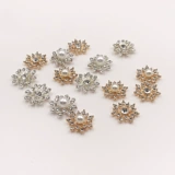 Заколка для волос ручной работы, металлический мобильный телефон, бусины из жемчуга, аксессуар, аксессуары, в цветочек