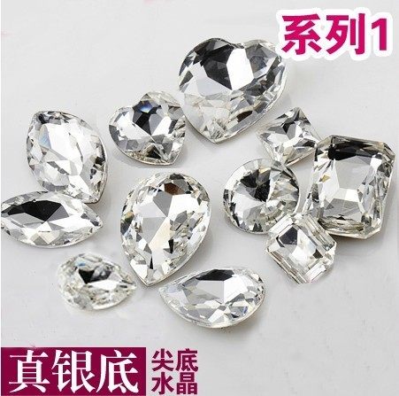 diy stick Diamond special-shaped shoes repair drill pointed glass rhinestone mobile phone beauty accessories water drop handmade material