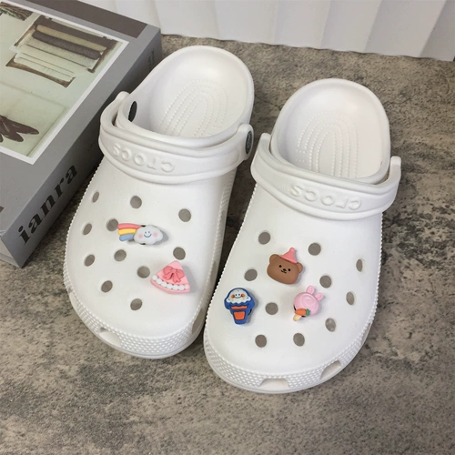 Crocs, пряжка для обуви, аксессуар, радужный ластик, DIY