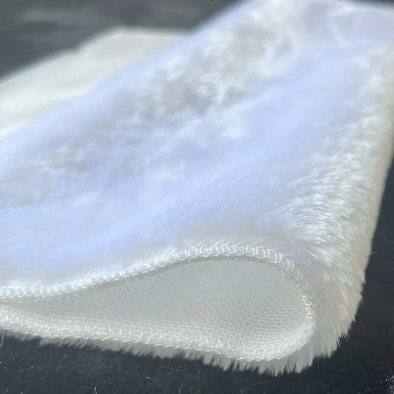 White and Black Plush Fabric for Glasses, Mobile Phone Counter Mats, Jewelry Mats, Velvet Fabric for Jewelry Display