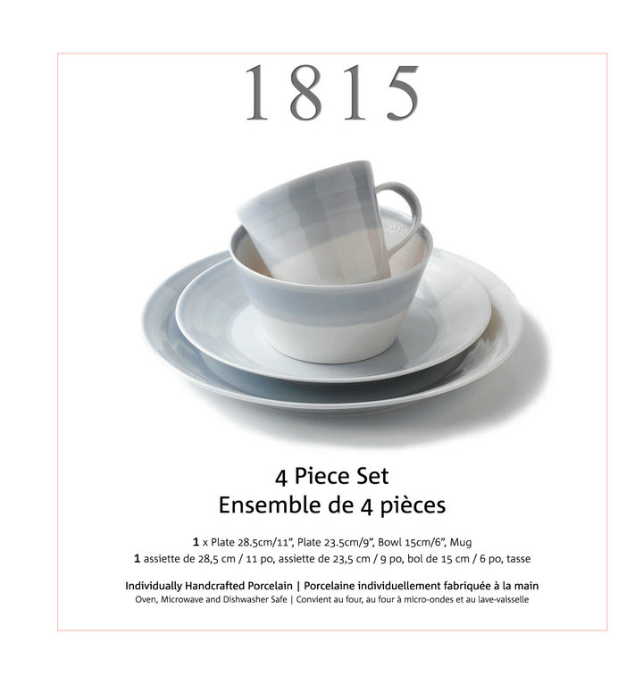 A brand ceramic Western tableware set foreign trade export Nordic original single dish bowl cup pure Chinese light blue
