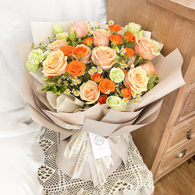 Kunming City Flower Delivery - Kunming Forever and Ever - Love Like a Wave in the Heart - Birthday flowers.11 champagne