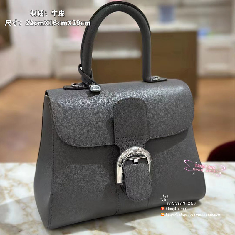 Authentic Delvaux Classic Brilliant Dark Gray/Navy Blue Leather Handbag and Crossbody Bag Authentic Delvaux Classic Brilliant Dark Gray/Navy Blue Leather Handbag and Crossbody Bag
