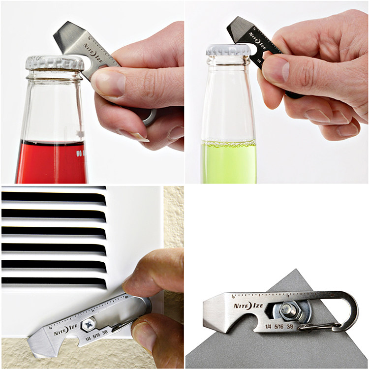 American Nite ize Dishiki 6 in 1 5 in 1 multifunctional EDC gadget bottle opener mini wrench