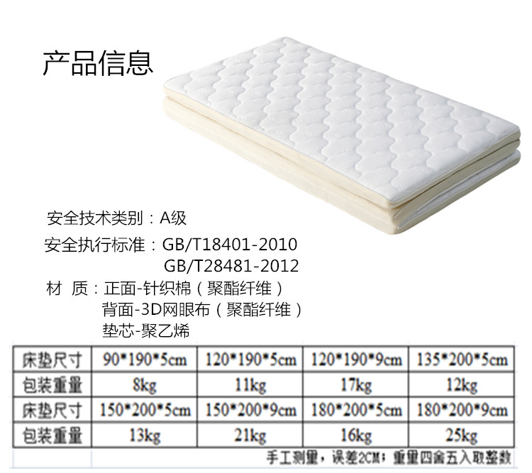 Gerry Fangdan nệm sợi nhựa 3D polymer nệm nệm đơn nệm đệm thoáng khí 0,9 1 m - Nệm nệm cao su kymdan